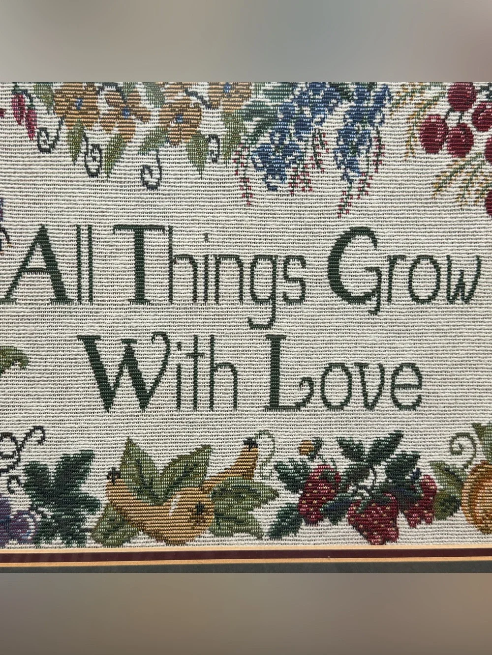 Framed Cross-Stitch Wall Art 